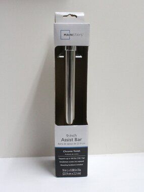 Main Stays Chrome Finish 9 Inch Assist Bar Including Hardware